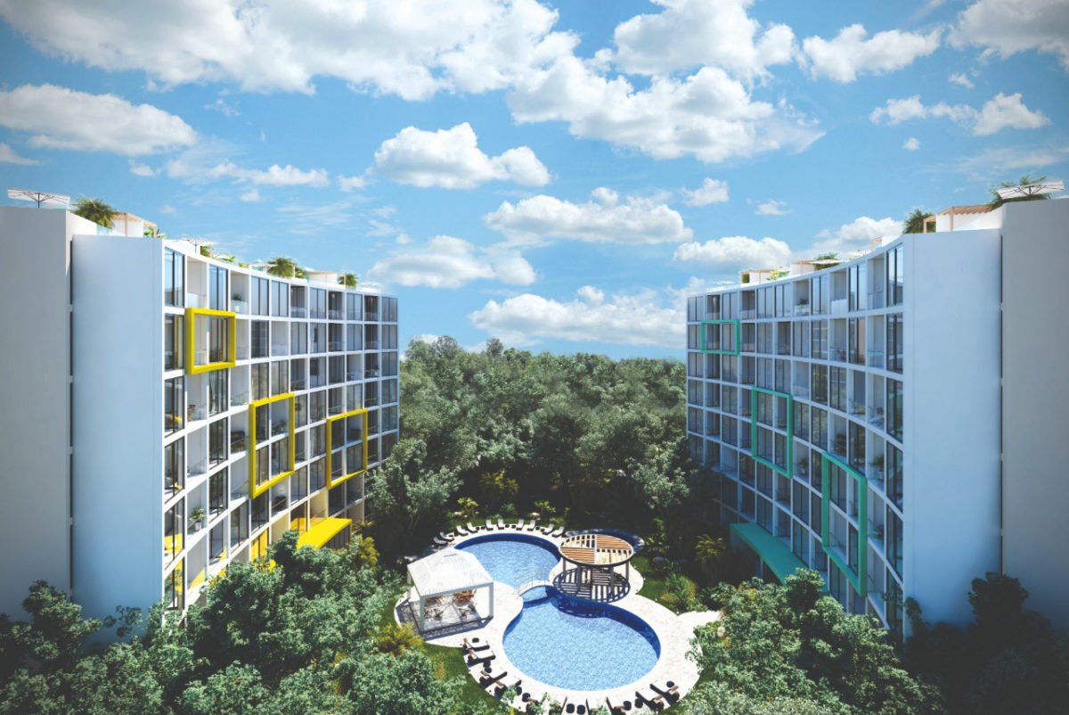 Proyecto residencial con cubierta de cuarzo premium