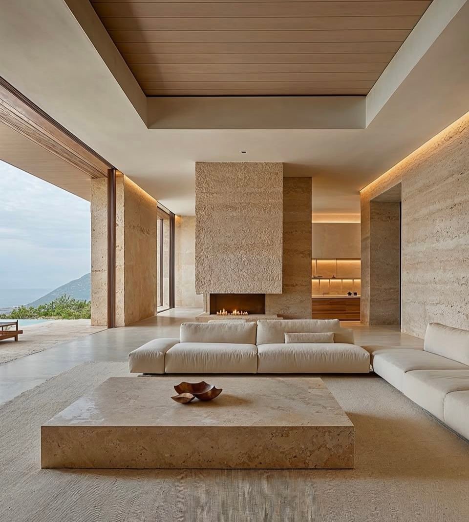 Travertino de lujo en Living room